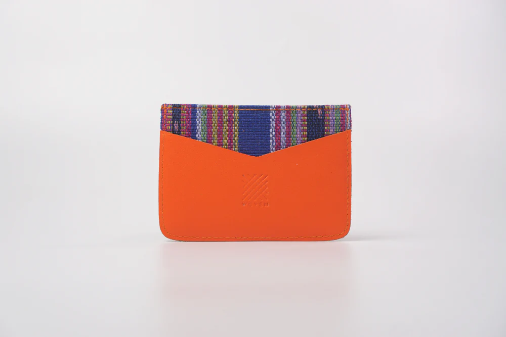 Marawi (Blue) Leather Card Holder - Image 4